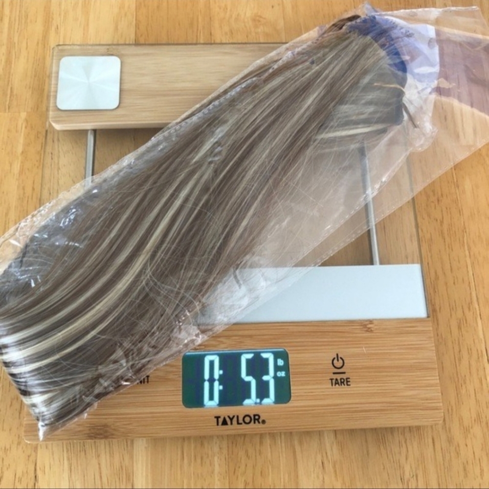 6 pc Human Hair Blonde Balayage Long Straight Hair Extension Clip Ins 24" 6H613# - Picture 14 of 14